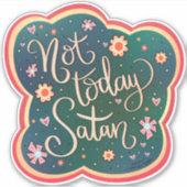 Grappig Niet Vandaag Satan Inspirivity Sticker (Voorkant)