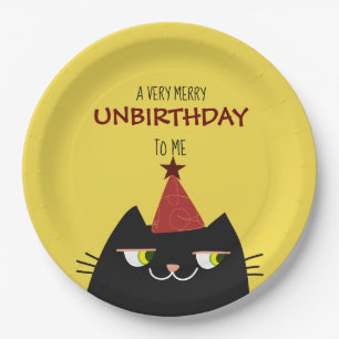 Grappig Niet-Verjaardagsfeest Voor Katten Papieren Bordje