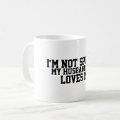 Grappig niet verwend, man houdt van me koffiemok (Voorkant links)