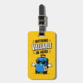 Grappig Niets van Waarde Bagagelabel (Voorkant verticaal)