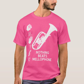 Grappig Niets Verslaat Mellofoon Gift Band Orchest T-shirt
