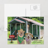 Grappig nieuw adres / plaats in het land Briefkaar Aankondigingskaart (Voorkant / Achterkant)