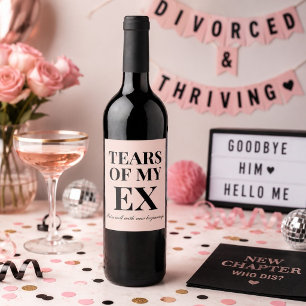 Grappig Nieuw Eenzame Scheiding Divorce Feestje Wijn Etiket