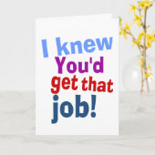  grappig nieuw Gefeliciteerd met de baan Kaart (Gele Bloem)