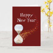 Grappig nieuw jaar 2021 Citaat-uurglas Kaart (Gele Bloem)