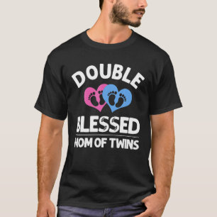 Grappig Nieuw Moeder Van Tweeling Cadeau Voor Vrou T-shirt