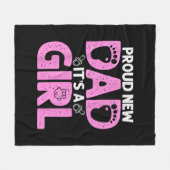 Grappig, nieuw pap cadeau voor mannen Vaderdag. Fleece Deken (Voorkant (Horizontaal))