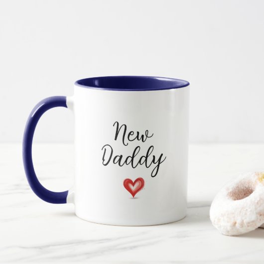 Grappig nieuw papa cadeau, vrijgezellenfeest cadea mok (Met donut)