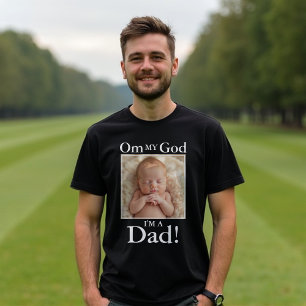 Grappig Nieuw Papa Shirt – Custom Baby Photo T-shi