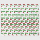 Grappig nieuw President voor kerst Cadeaupapier (Vlak)