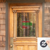 Grappig nieuw President voor kerst Raamsticker (Huis Deur)