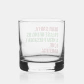 Grappig nieuw President voor kerst Whisky Glas (Achterkant)
