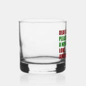 Grappig nieuw President voor kerst Whisky Glas (Rechts)