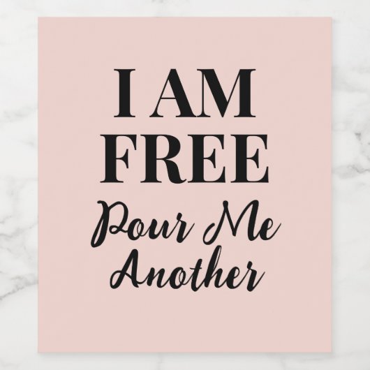 Grappig nieuw single echtscheiding break up party wijn etiket (Enkel label)