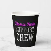 Grappig nieuw single support crew echtscheidingsfe papieren bekers (Voorkant)