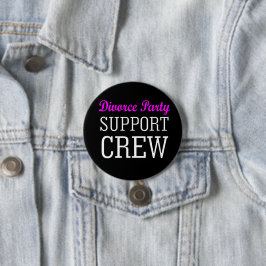 Grappig nieuw single support crew echtscheidingsfe ronde button 7,6 cm