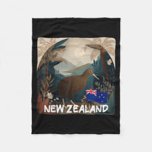 Grappig Nieuw-Zeeland Kiwi Dierenkostuum Fleece Deken