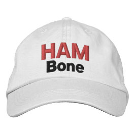 Grappig Nieuwheid Golf Sportartikelen HAM BONE Geborduurde Pet