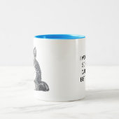 Grappig nieuwigheid... ik werk hard voor mijn kat tweekleurige koffiemok (Center)