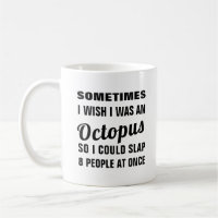Grappig nieuwigheidswens dat ik een octopus-mok wa