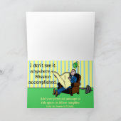 Grappig Nieuwjaar resolutie Retro Gewichtsverlies Feestdagen Kaart (Binnen)