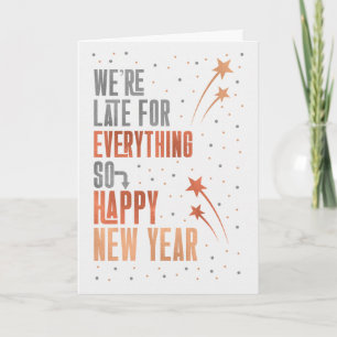 Grappig Nieuwjaar Te Laat Voor Alles Feestdagen Kaart