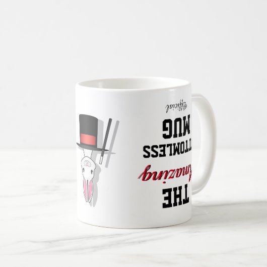 Grappig nieuws, OFFICIËLE AMAZING BOTTOMLESS Koffiemok (Voorkant rechts)