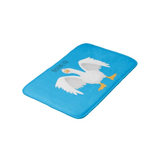 Grappig nieuwsgierig als cartoon badmat (Gekanteld)