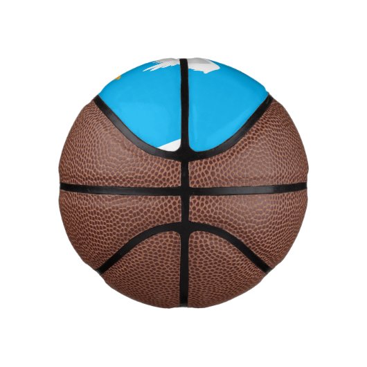 Grappig nieuwsgierig als cartoon basketbal (Rechts)