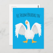 Grappig nieuwsgierig als cartoon briefkaart (Voorkant / Achterkant)