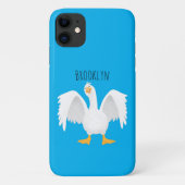 Grappig nieuwsgierig als cartoon Case-Mate iPhone case (Achterkant)
