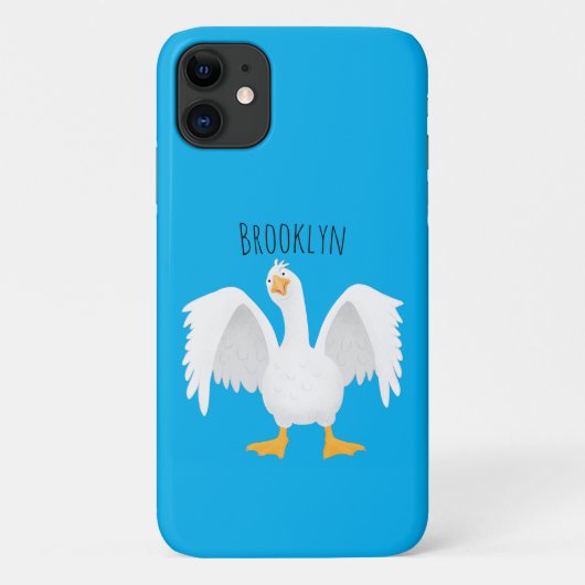 Grappig nieuwsgierig als cartoon Case-Mate iPhone case (Achterkant)