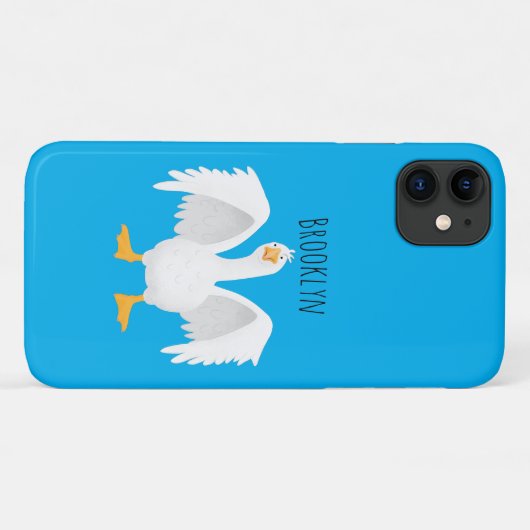Grappig nieuwsgierig als cartoon Case-Mate iPhone case (Achterkant (horizontaal))