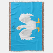 Grappig nieuwsgierig als cartoon deken (Voorkant Verticaal)