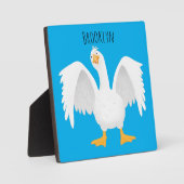 Grappig nieuwsgierig als cartoon fotoplaat (Voorkant)