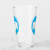 Grappig nieuwsgierig als cartoon glas (Links)