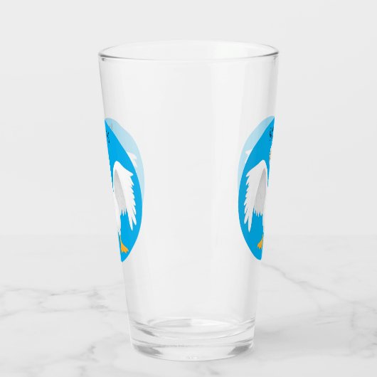 Grappig nieuwsgierig als cartoon glas (Links)