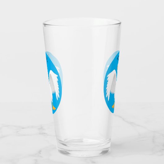 Grappig nieuwsgierig als cartoon glas (Rechts)