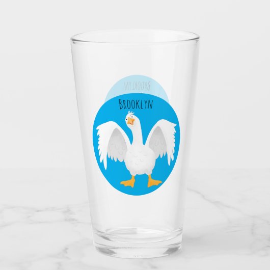 Grappig nieuwsgierig als cartoon glas (Voorkant)