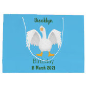 Grappig nieuwsgierig als cartoon groot cadeauzakje (Achterkant)