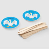 Grappig nieuwsgierig als cartoon handwaaier (Niet-gemonteerd)