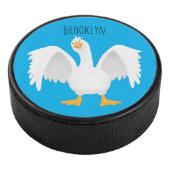 Grappig nieuwsgierig als cartoon hockey puck (3/4)