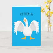 Grappig nieuwsgierig als cartoon kaart (Gele Bloem)