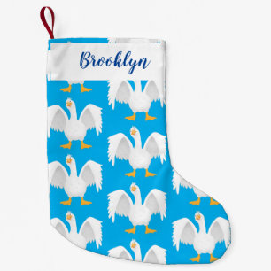 Grappig nieuwsgierig als cartoon kleine kerstsok