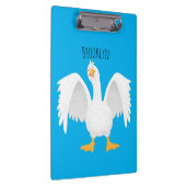 Grappig nieuwsgierig als cartoon klembord (Rechts)