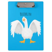 Grappig nieuwsgierig als cartoon klembord (Voorkant)