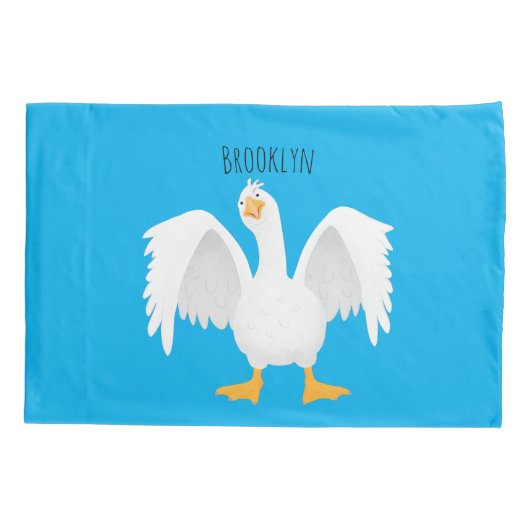 Grappig nieuwsgierig als cartoon kussensloop (Achterkant)