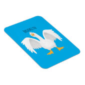 Grappig nieuwsgierig als cartoon magneet (Rechterzijde)