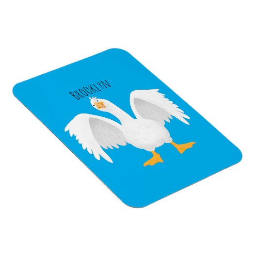 Grappig nieuwsgierig als cartoon magneet (Rechterzijde)