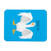 Grappig nieuwsgierig als cartoon magneet (Horizontaal)